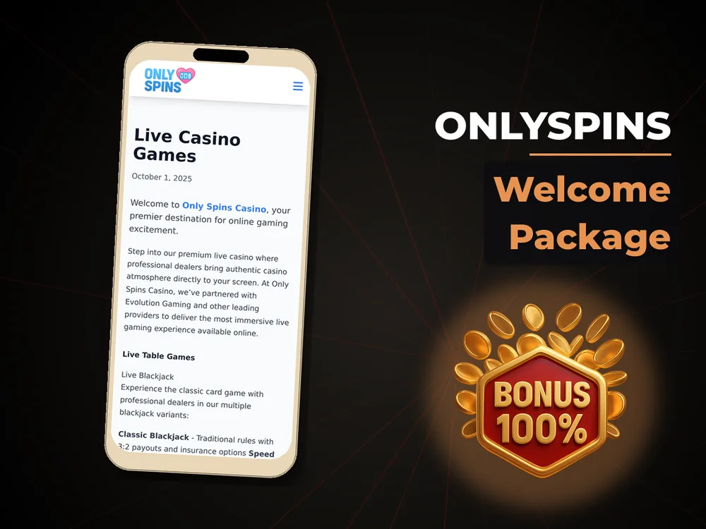 onlyspins - Welcome Package