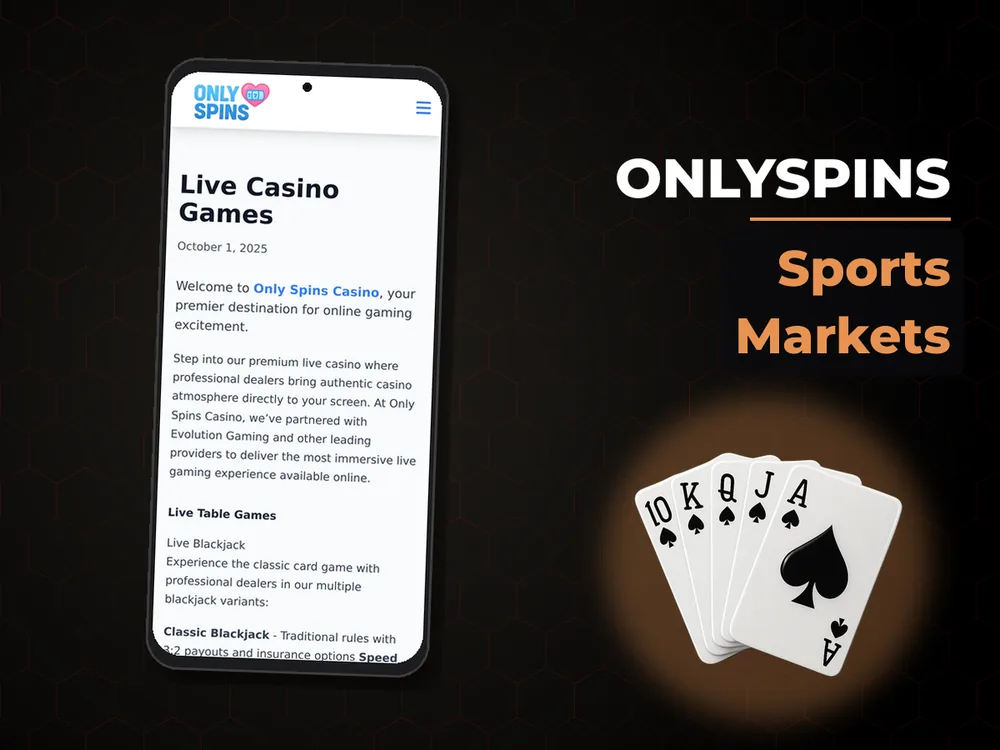 onlyspins - Sports Markets
