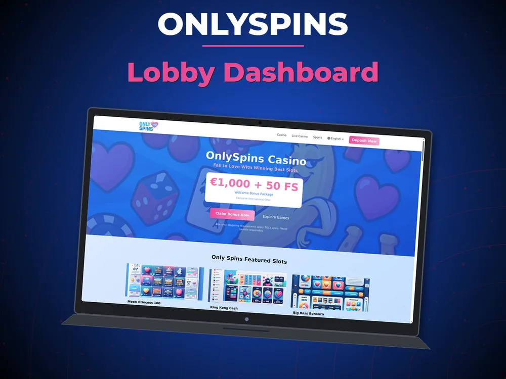 onlyspins - Lobby Dashboard
