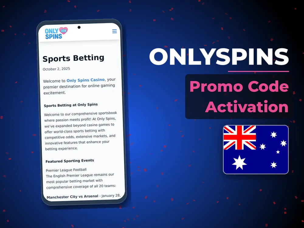 onlyspins - Promo Code Activation