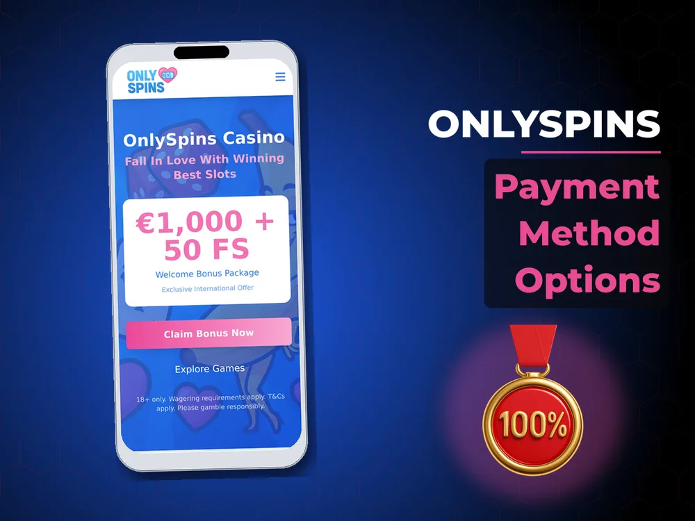 onlyspins - Payment Method Options