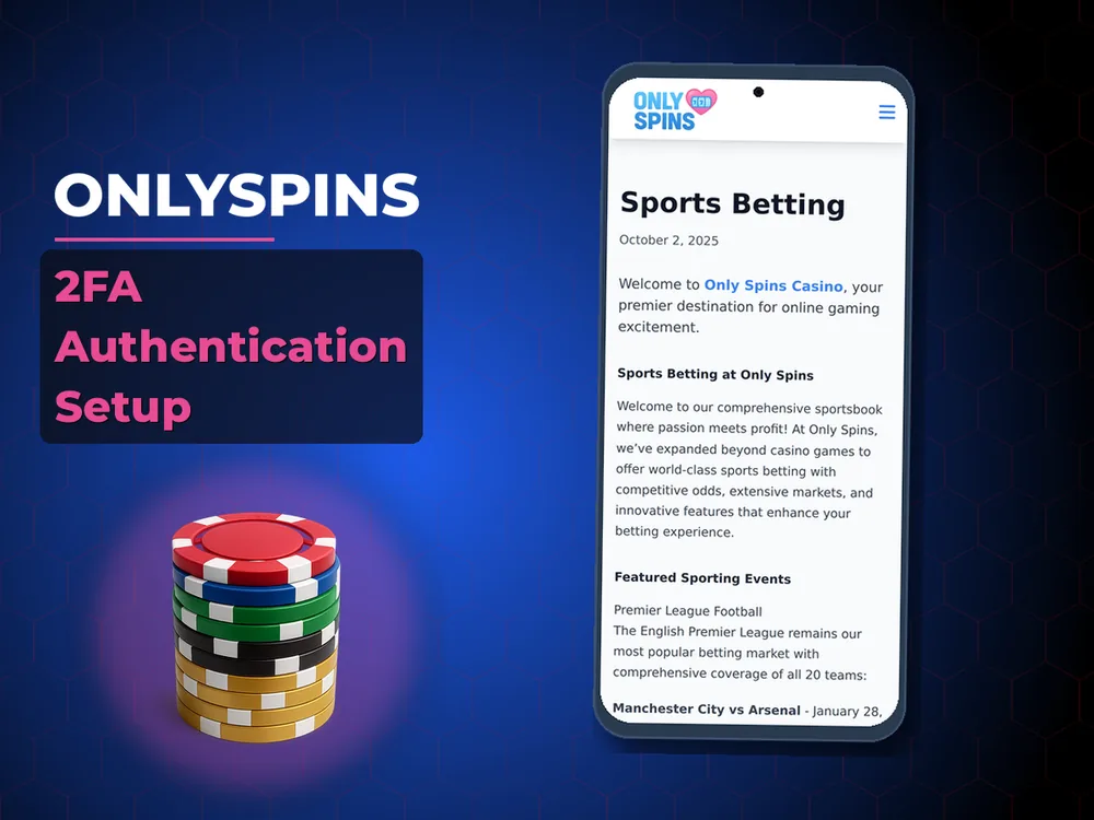 onlyspins - 2FA Authentication Setup