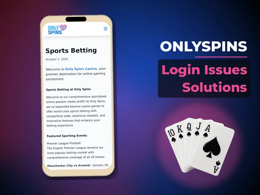 onlyspins - Login Issues Solutions